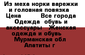 Из меха норки варежки и головная повязка › Цена ­ 550 - Все города Одежда, обувь и аксессуары » Женская одежда и обувь   . Мурманская обл.,Апатиты г.